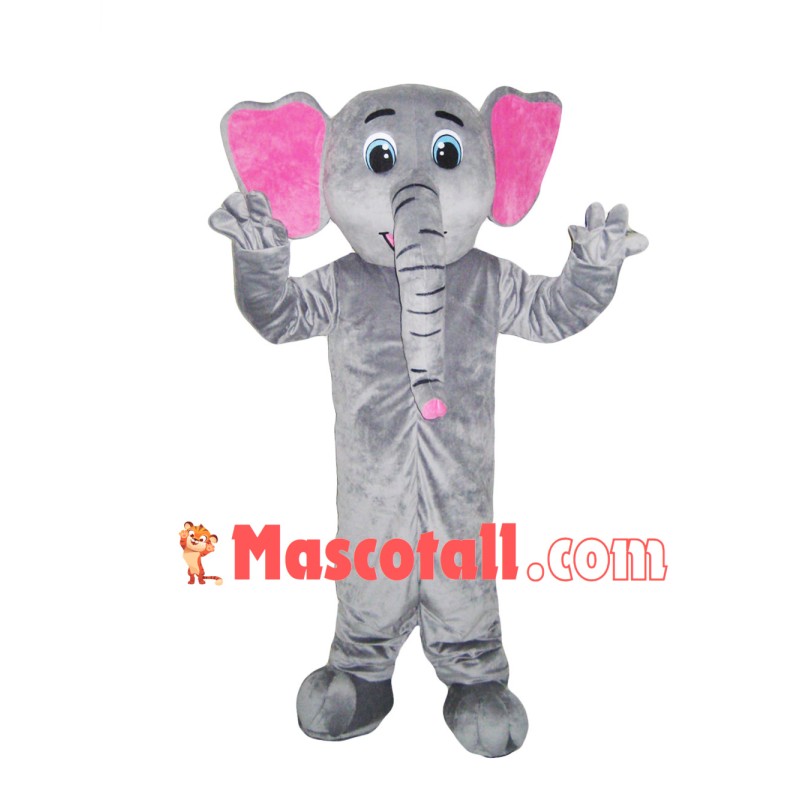 Gray Elephant Mascot Teenage Costume