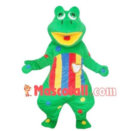 Colored Dot Frog Mascot Costume