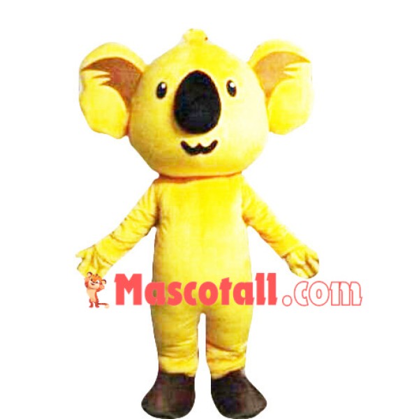 Yellow Lovely Koala Mascot Costume