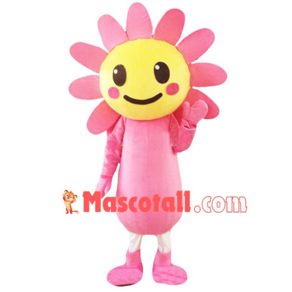 Whole Pink Sunflower Mascot Costume