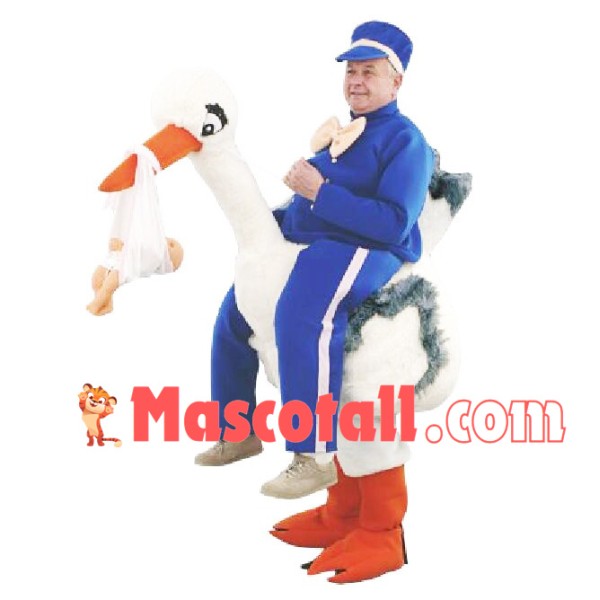Pelican Artificial Leg Mascot Costume
