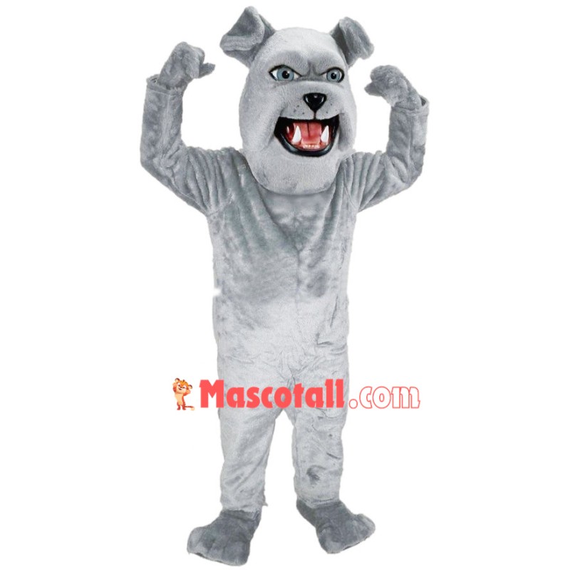 Barking Power Bulldog Mascot Costume