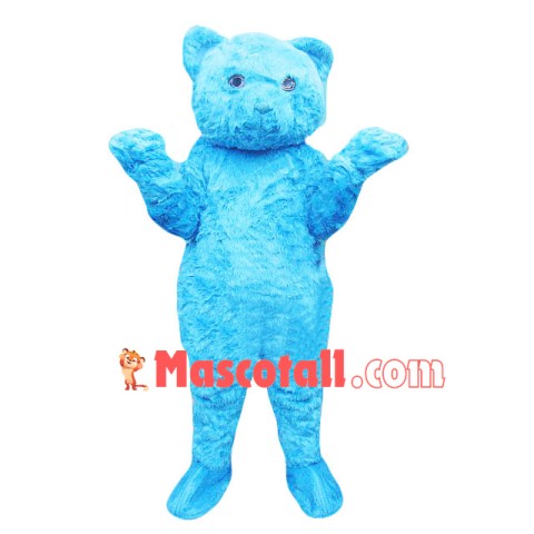 Whole Body Blue Bear Soft Mascot Costume