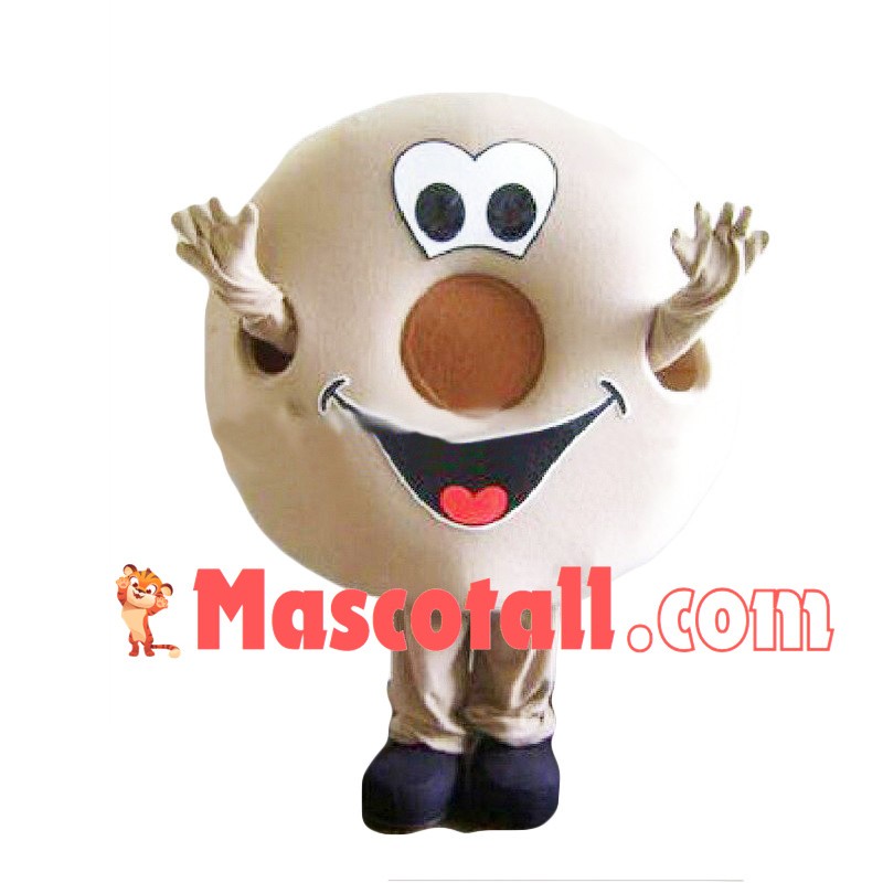 Caramel Donut Cartoon Mascot Costume