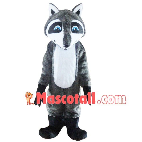 Grey Adult Raccoon Mascot Costume