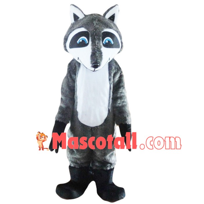 Grey Adult Raccoon Mascot Costume