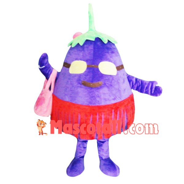 Lady Fat Eggplant Mascot Costume