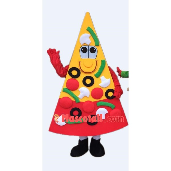 Sliced Mushroom Pizza Mascot Costume