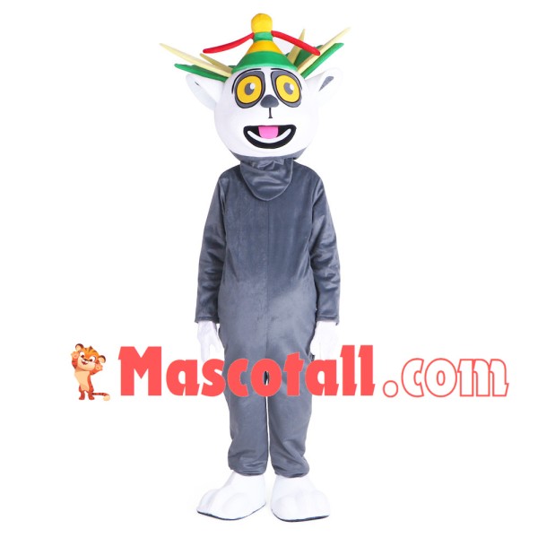 Spiral Raccoon Cartoon Mascot Costume