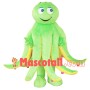 Jolly Green Cartoon Octopus Mascot Costume