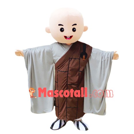 Little Monk In The Robe Mascot Costume