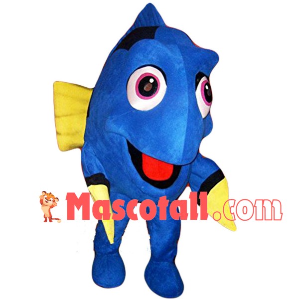 Enthusiastic Dory Cartoon Mascot Costume