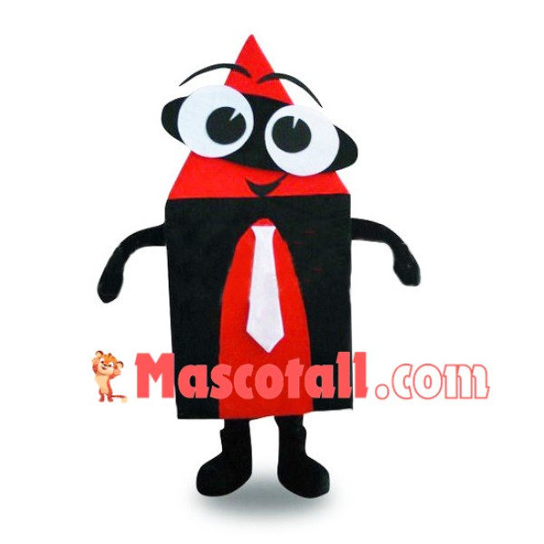 Cartoon Design Red Pencil Mascot Costume