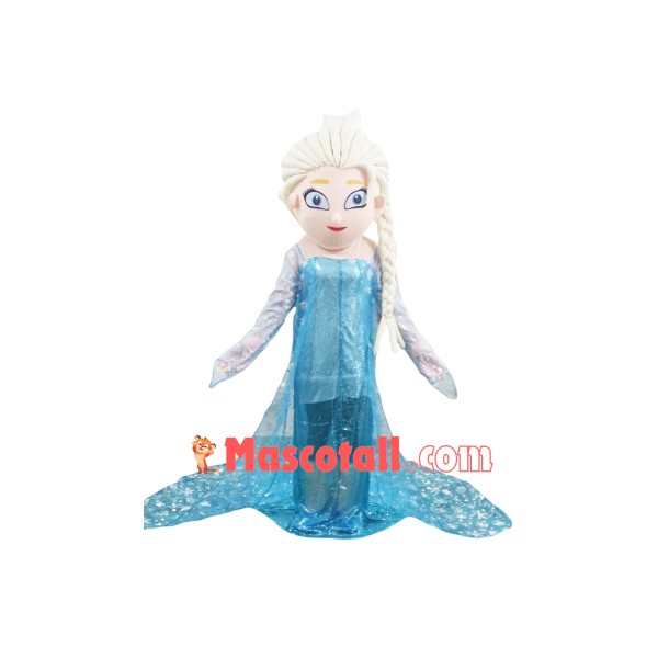 Princess Aisha In The Blue Dress Mascot Costume