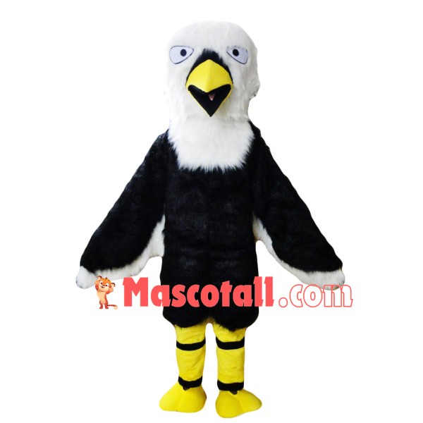 Long Wool Furry Eagle Mascot Costume