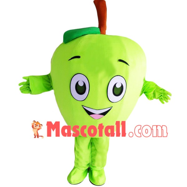 Tart Green Apple Cartoon Mascot Costume