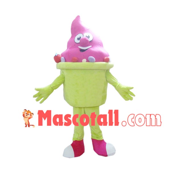 Box Of Strawberry Ice Cream Mascot Costume