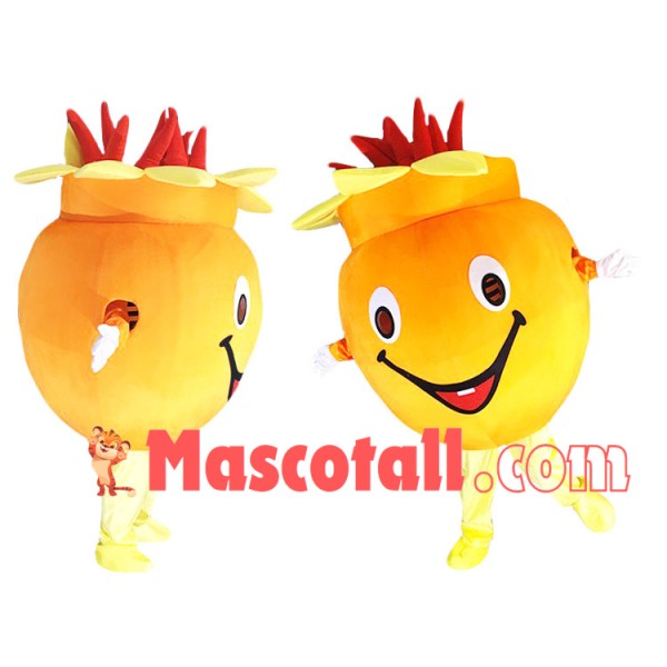 Orange Dragon Fruit Mascot Costume