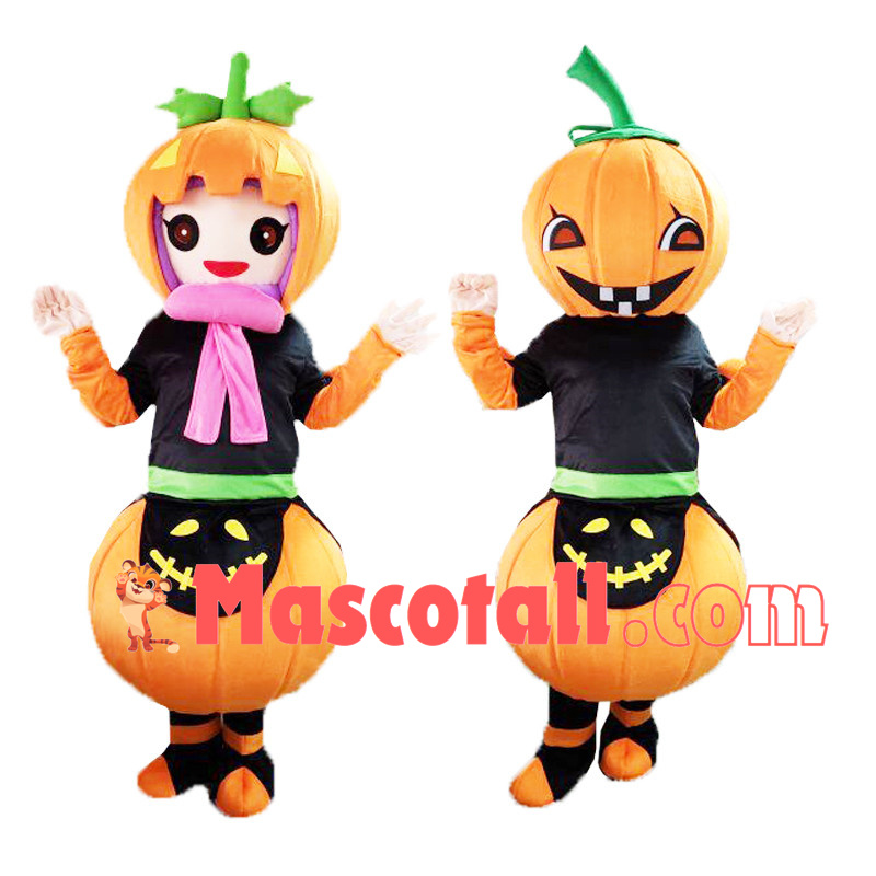 Halloween Pumpkin Doll Mascot Costume
