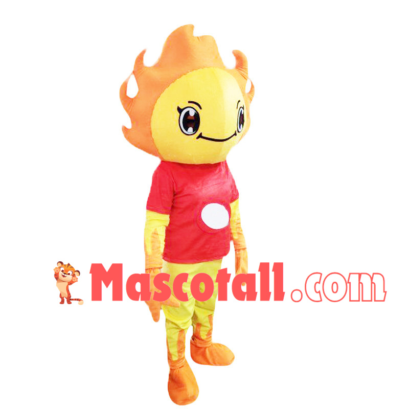 Volunteer Flame Baby Mascot Costume