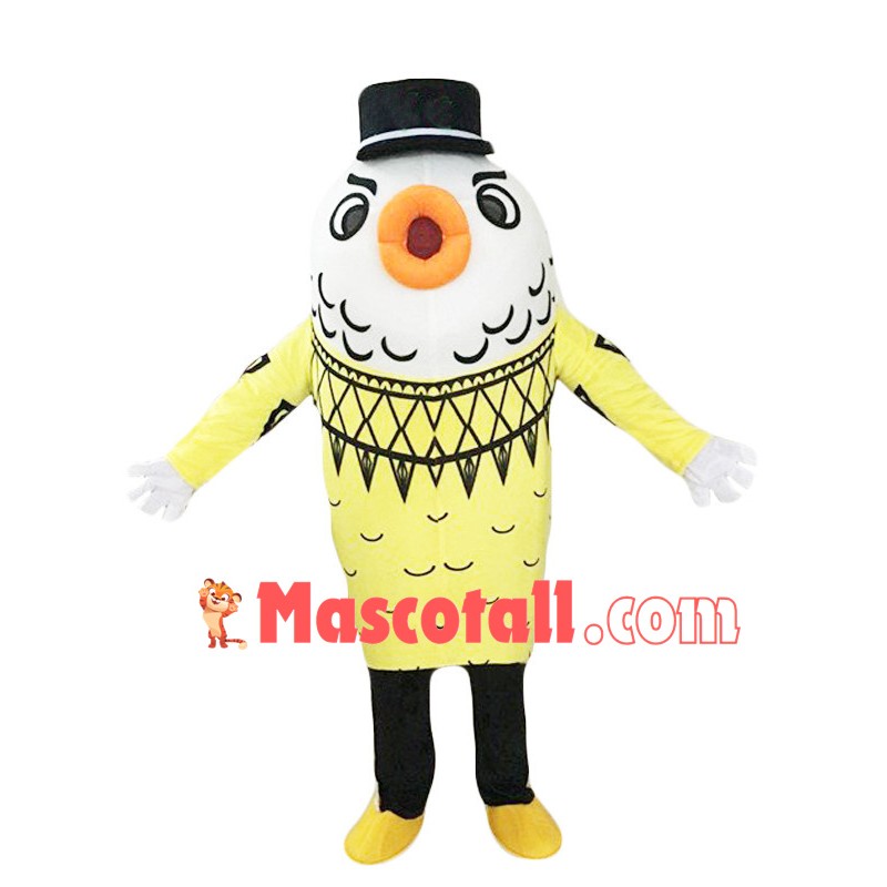 Bubble Yellow Goldfish Mascot Costume