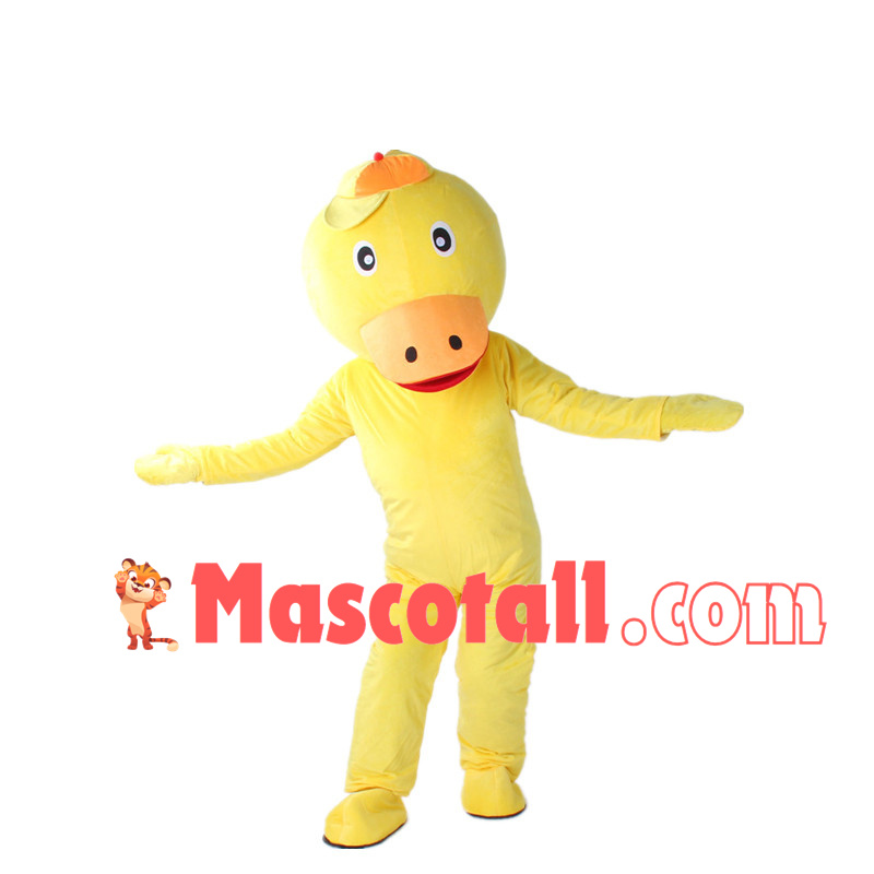 Yellow All Over Platypus Mascot Costume