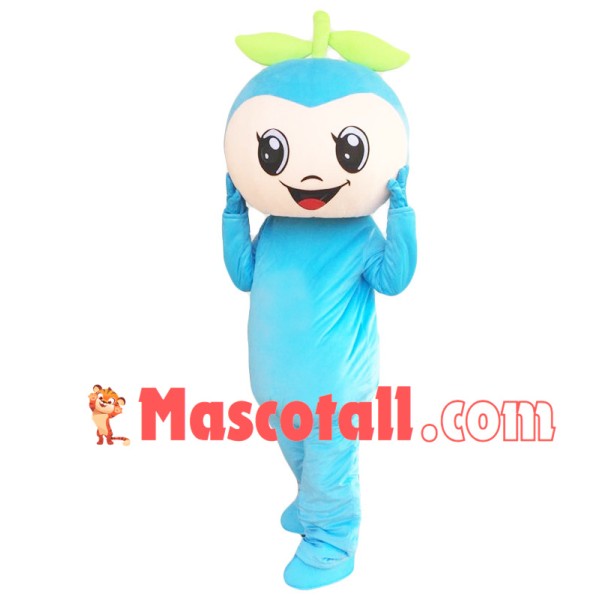 Cute Cartoon Blueberry Doll Mascot Costume