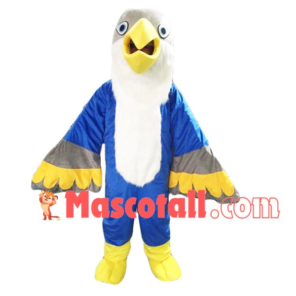 Depressed Blue Bird Mascot Costume