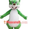 Delighted Green Adult Squirrel Mascot Costume