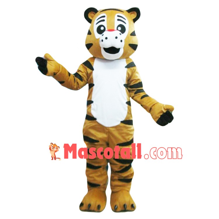 Gentle Young Tiger Mascot Costume