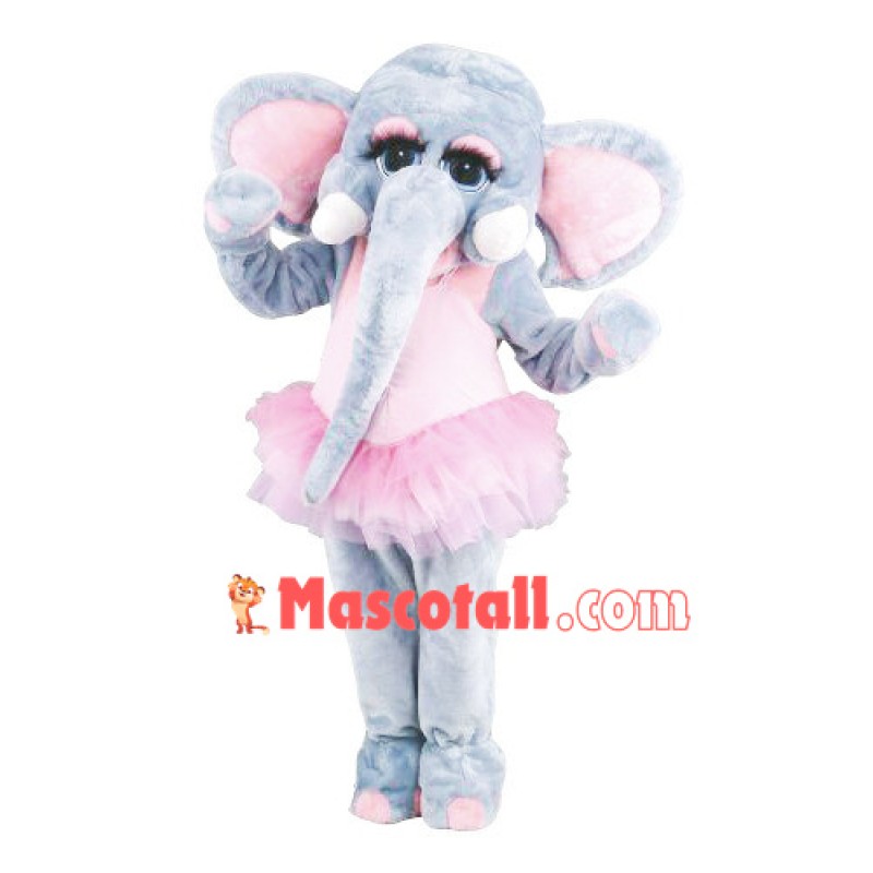 Graceful Ballet Elephant Mascot Costume