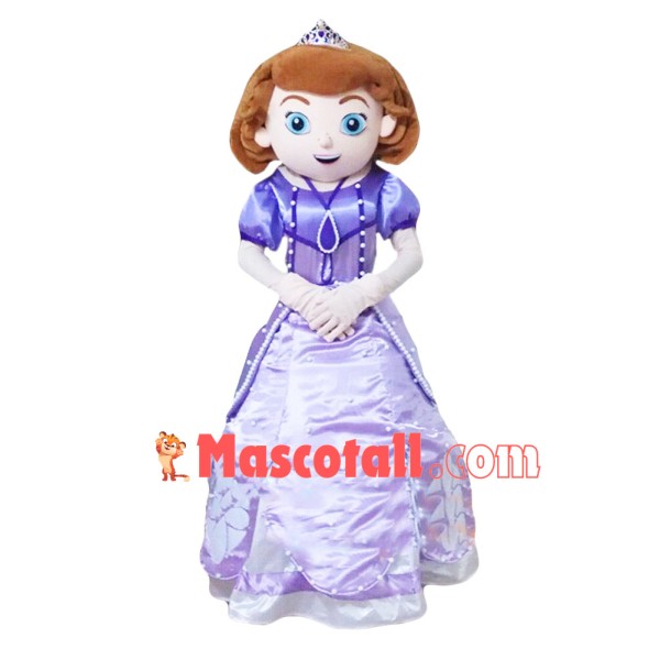 Sofia The First Cartoon Mascot Costume
