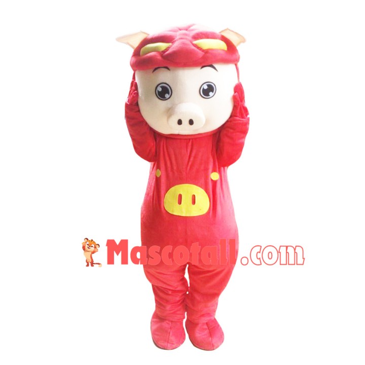 Optimistic Pigman Cartoon Mascot Costume