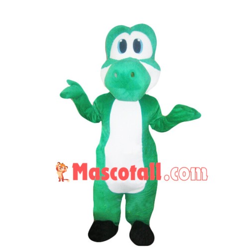Innocent Green & White Dragon Mascot Costume