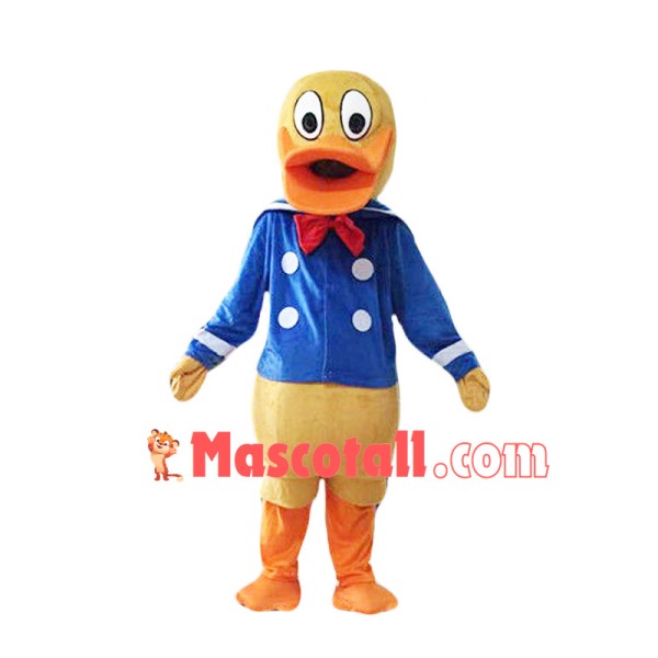 School Uniform Donald Duck Mascot Costume