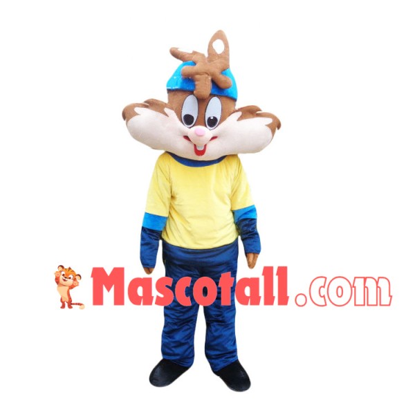 Glad Long Face Chipmunk Mascot Costume