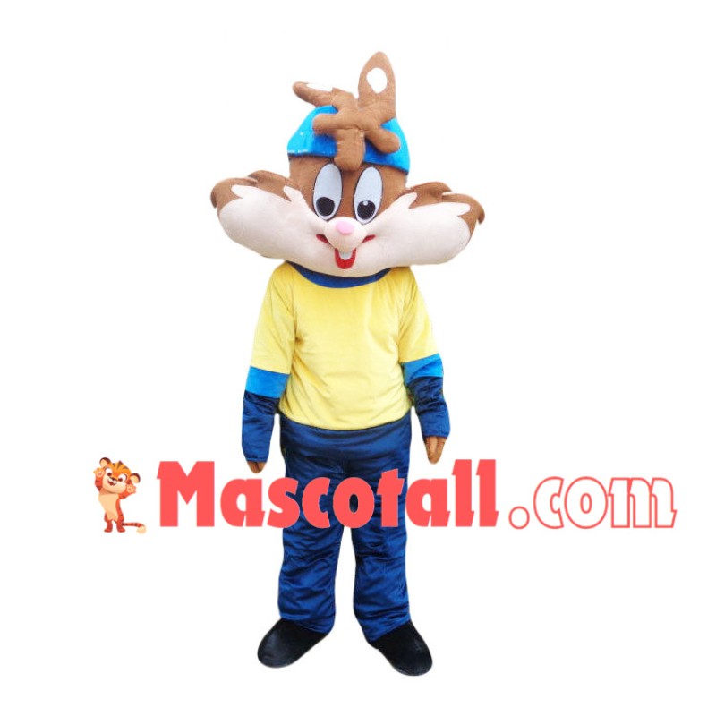 Glad Long Face Chipmunk Mascot Costume