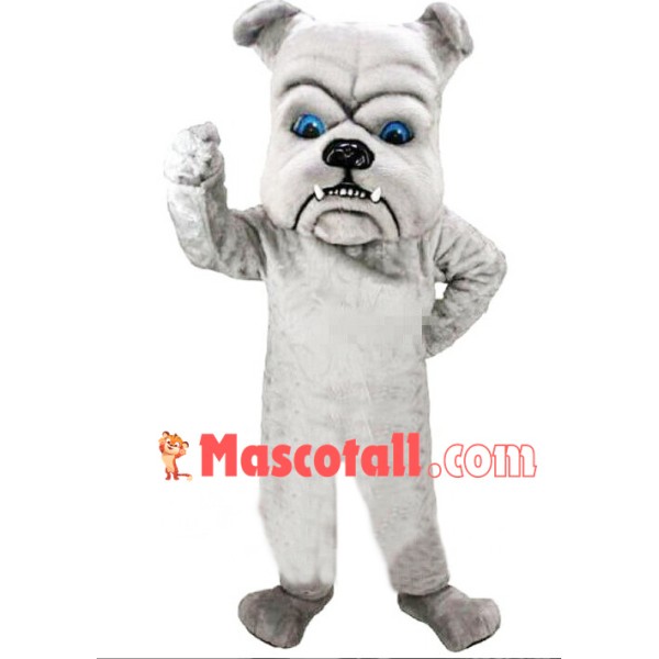 Fierce Blue Eyes Bulldog Mascot Costume