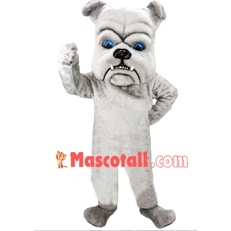 Fierce Blue Eyes Bulldog Mascot Costume