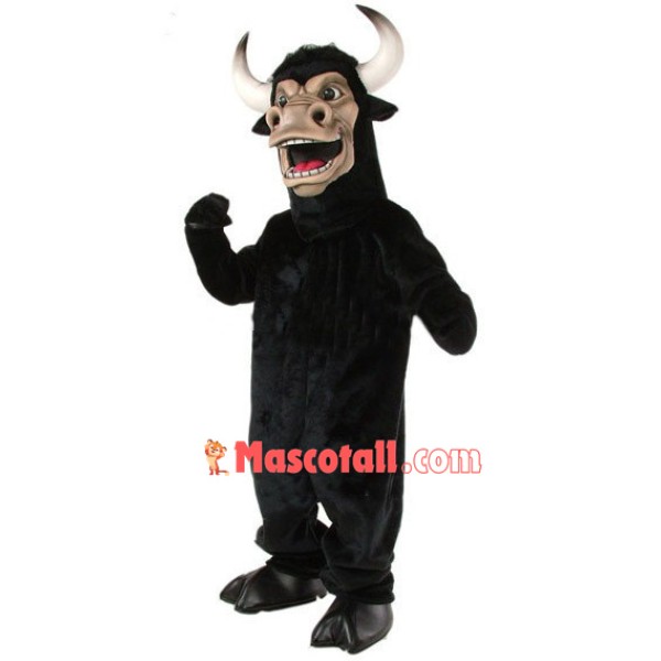 Whole Black Bull Mascot Costume