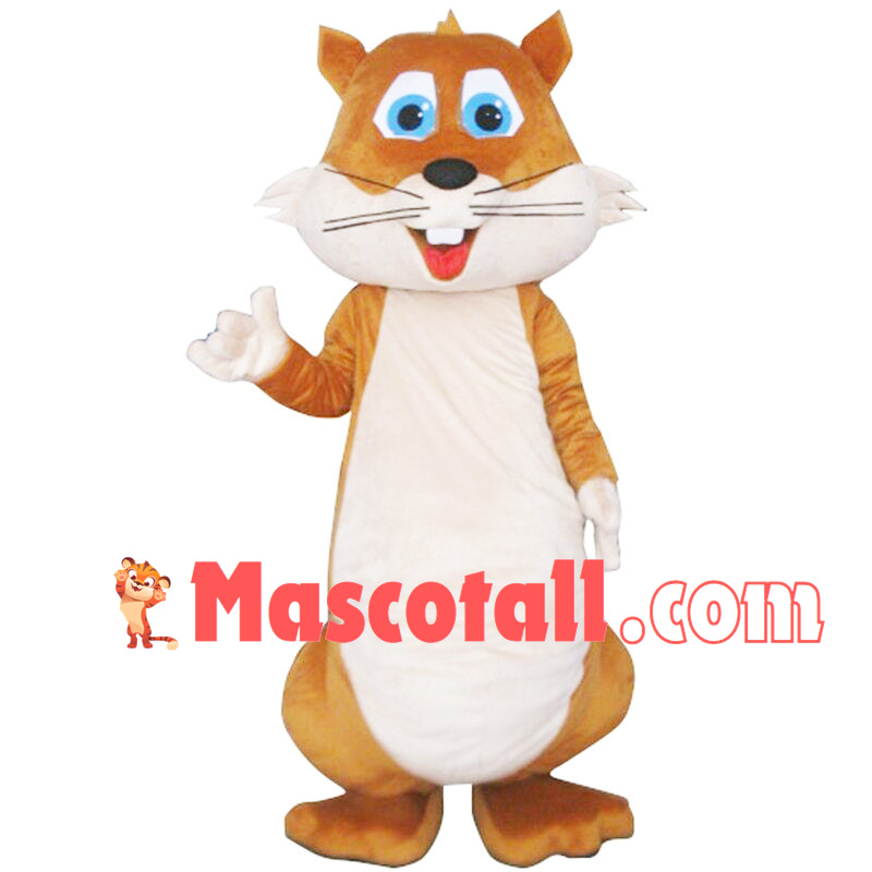 Blue Eyes Squirrel Adult Mascot Costume
