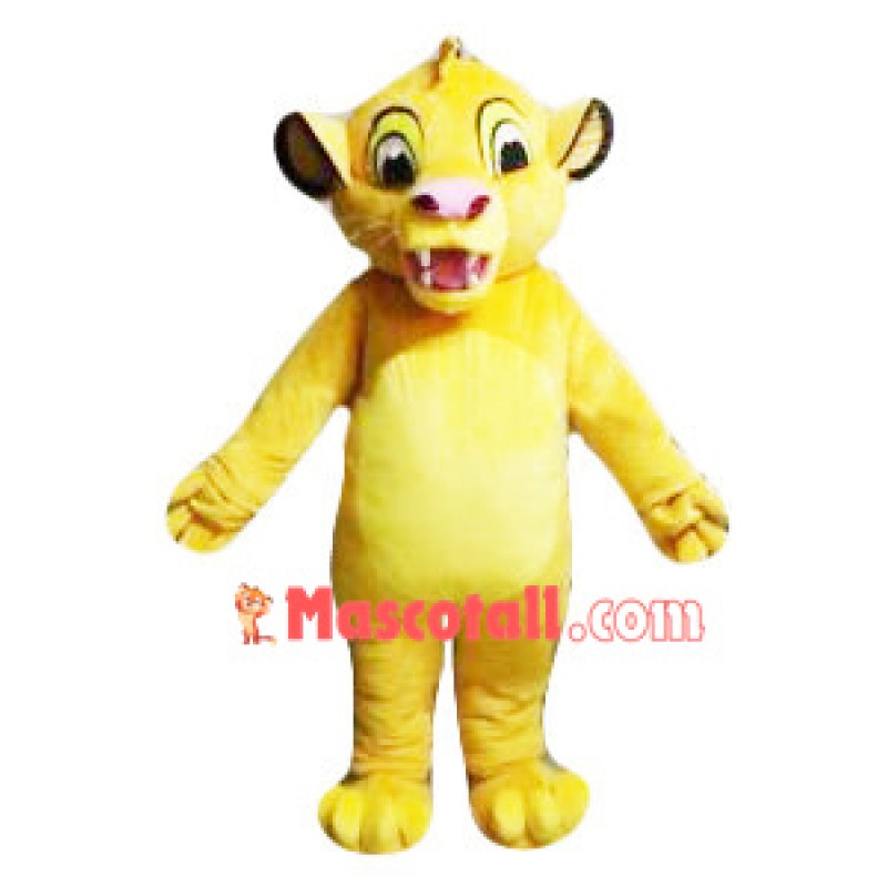 Lion King Simba Cartoon Mascot Costume
