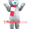 Gray Soft Bear Mascot Costume
