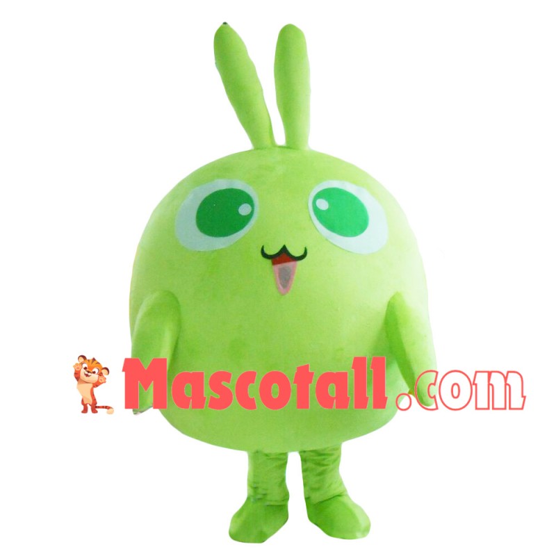 Lovely Green Doll Mascot Costume for Adult