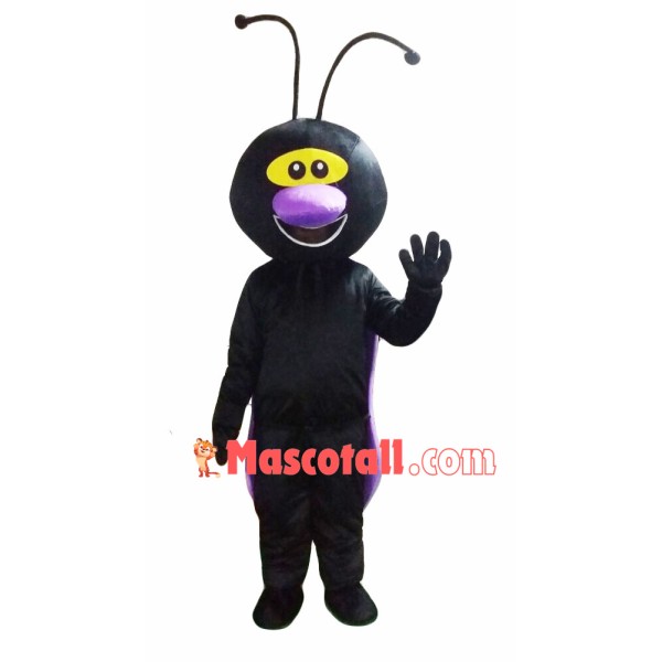 Pleased Black Ant Mascot Costume