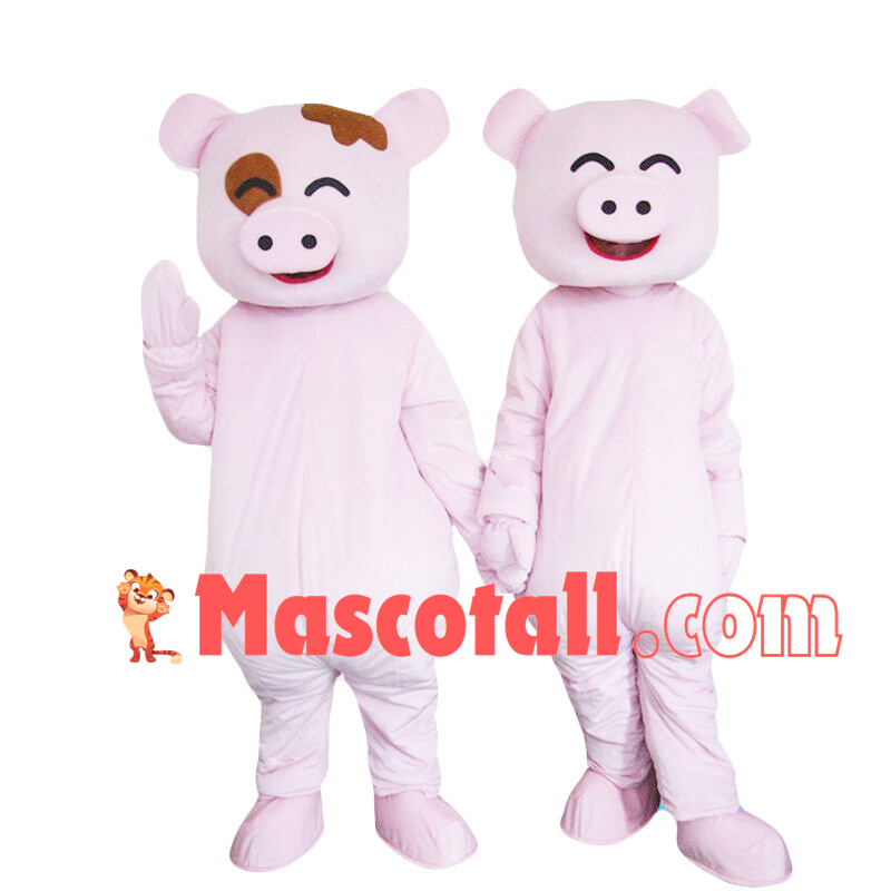 Friendly Pig Brothers Mascot Costume