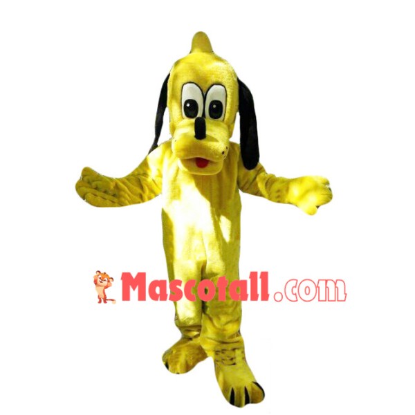 Yellow Pluto Cartoon Mascot Costume