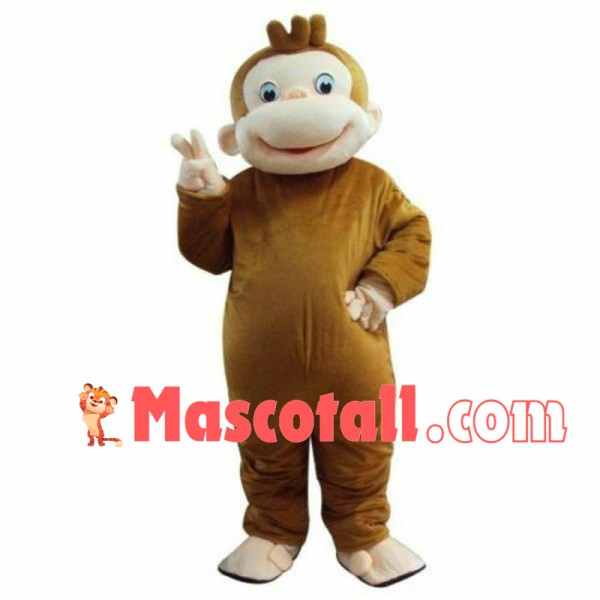 Photographed Kind Monkey Mascot Costume