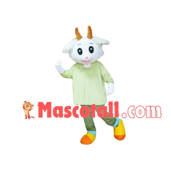 Vigorous Running Goat Mascot Costume