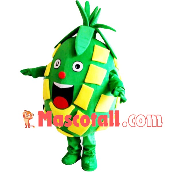 Green Pineapple Cartoon Mascot Costume